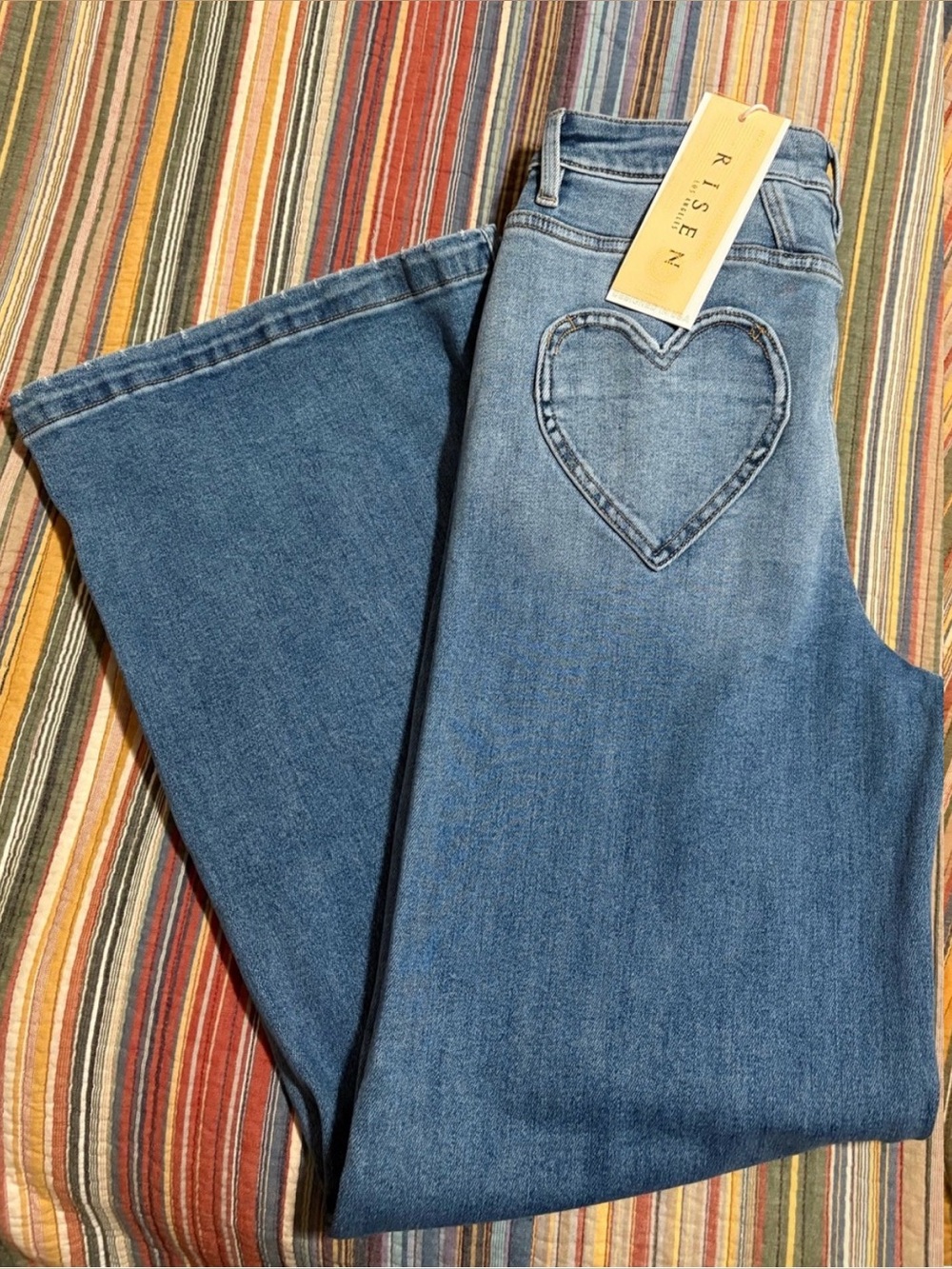 NWT Risen Heart Pocket Wide Leg Jeans - Picture 5 of 7